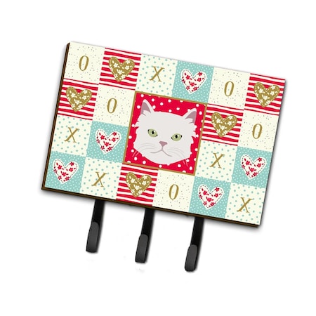 Carolines Treasures 6 x 2 x 9 in. Asian Semi Longhaired Cat Love Leash or Key Holder CK5085TH68